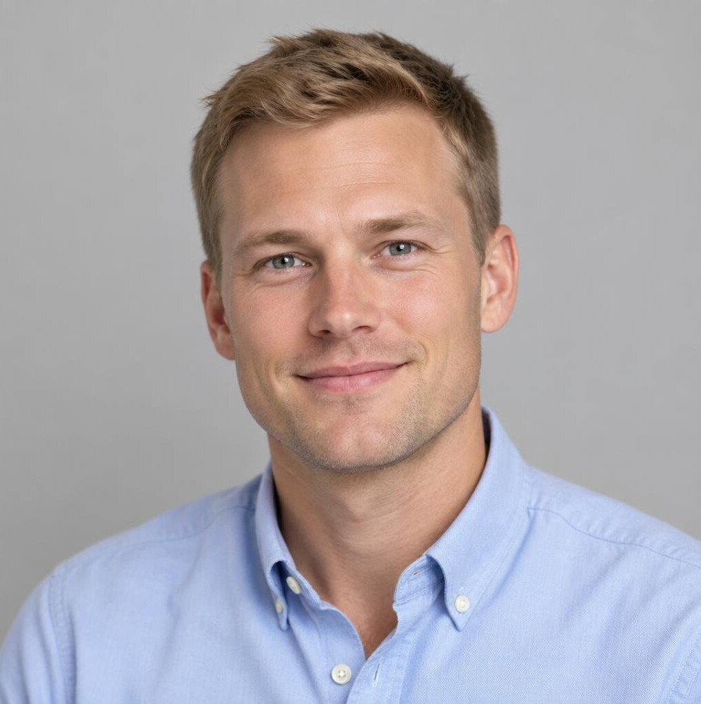 Portrait of a young man in a shirt